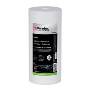Puretec 1 micron Polyspun Sediment Cartridge, 10"x 4.5"