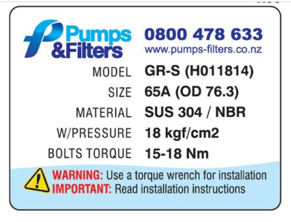 Grip Ring Coupling-New Pipes Connector with Axial-Restraint (Standard Length) - Image 7