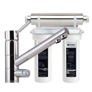 Puretec Tripla T1 Faucet With Filter & UV Technology, 1 Micron