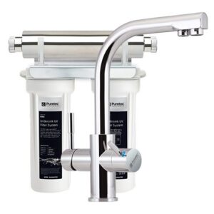 Puretec Tripla T3 Faucet With Filter & UV Technology, 1 Micron