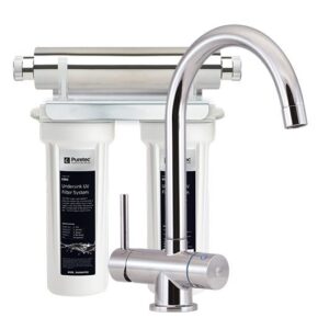 Puretec Tripla T4 Faucet With Filter & UV Technology, 1 Micron