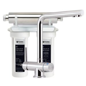 Puretec Tripla T6 Faucet With Filter & UV Technology, 1 Micron