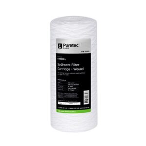 Puretec String Wound Sediment Large Diameter Cartridge, 10", 1 micron