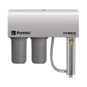 Puretec Dual stage filtration plus UV and weather protection, 130 Lpm, 1” conn