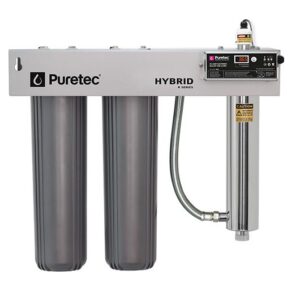 Puretec Dual stage filtration plus UV and weather protection, 130 Lpm, 1” conn