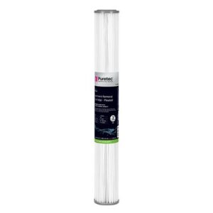 Puretec Pleated Sediment Cartridge, 20 inch, 1 Micron