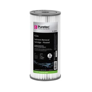 Puretec Pleated Sediment Cartridge, 10" MP, 1 Micron