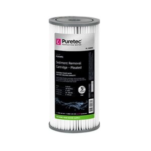 Puretec Pleated Sediment Cartridge, 10" MP, 5 Micron
