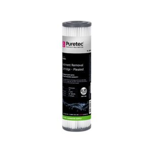 Puretec Pleated Sediment Cartridge, 10 inch, .35 Micron