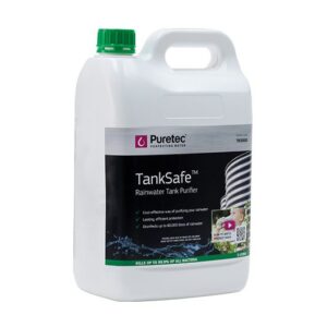Puretec 5 litres capacity, treats up to 80,000 litres of rainwater. TankSafe
