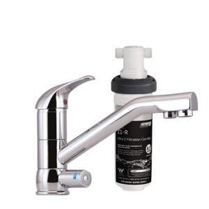 Puretec Tripla T2 faucet with quick-twist filter, 0.1 micron