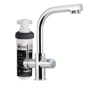 Puretec Tripla T3 faucet with quick-twist filter, 0.1 micron