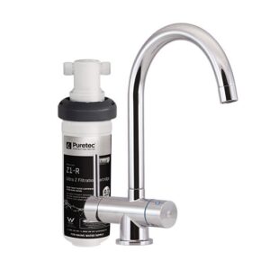 Puretec Tripla T4 faucet with quick-twist filter, 0.1 micron