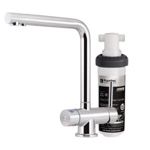 Puretec Tripla T6 faucet with quick-twist filter, 0.1 micron