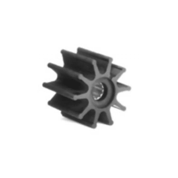 Jabsco Impeller: 10 Blade, Drive 1&2, Shaft 12.5mm, 51mm Dia, 22mm Deep