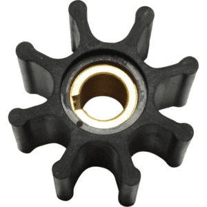 Jabsco Impeller: 8 Blade, Drive 3, Shaft 16mm, 65mm Dia, 51mm Deep