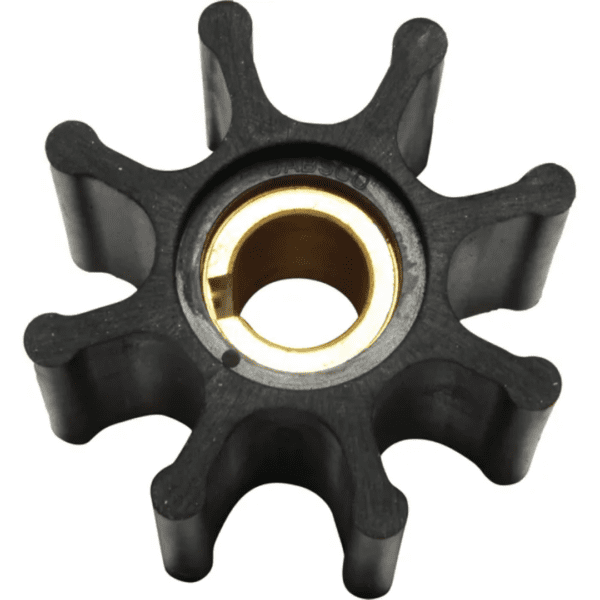 Jabsco Impeller: 8 Blade, Drive 3, Shaft 16mm, 65mm Dia, 51mm Deep